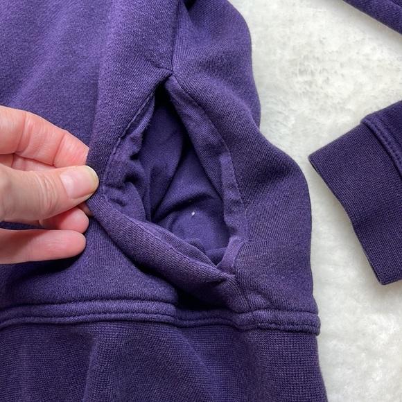 Nike Scuba Hooded Sweatshirt with Pockets Deep Purple Size Medium - Picture 4 of 10
